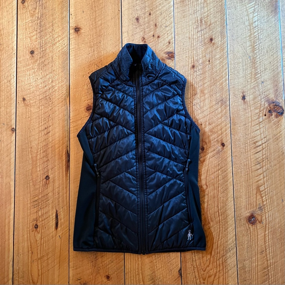 Smartwool Merino Wool Black Quilted Vest